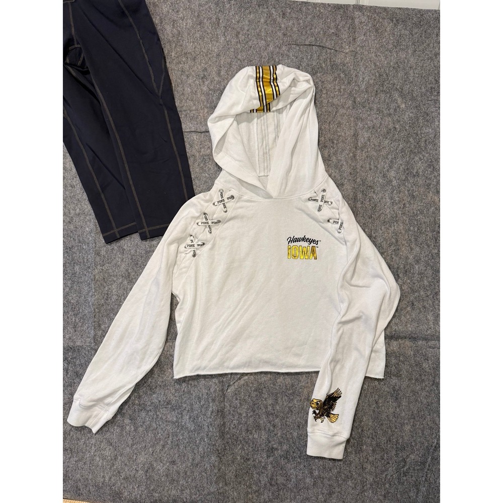 PINK Iowa Hawkeyes Crop Hoodie Victoria‎ Sectet